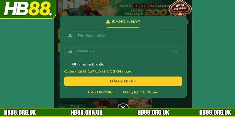 Các bước đăng nhập HB88 người chơi cần biết trước khi thao tác