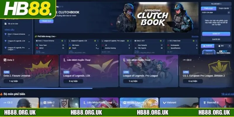 Cập nhật nhanh các giải đấu E-Sports nổi tiếng