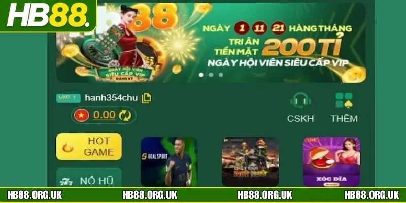 Hướng dẫn HB88 tối ưu trải nghiệm sử dụng