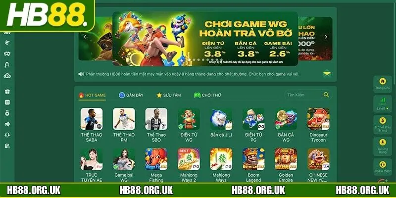 Nổ hũ tại HB88 sở hữu kho game đa dạng với nhiều chủ đề hấp dẫN